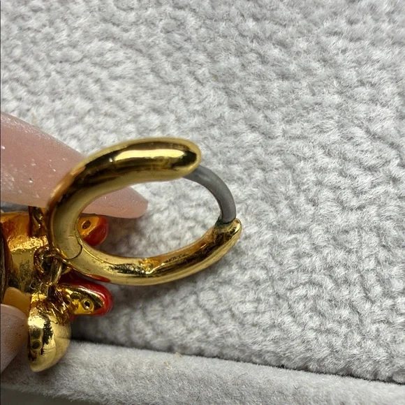 kate spade Minnie Mouse Gold Tone Earrings - Picture 2 of 2